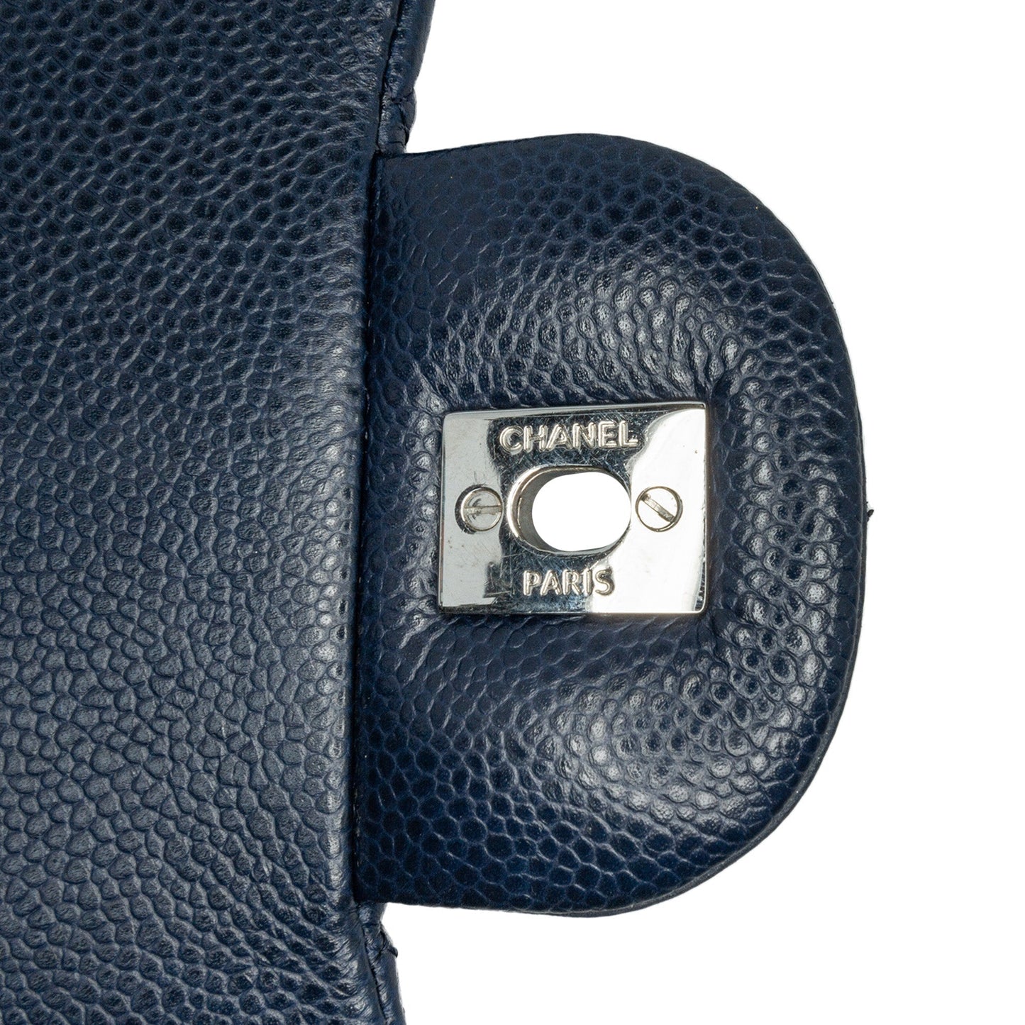 Chanel Jumbo Classic Caviar Double Flap Blue