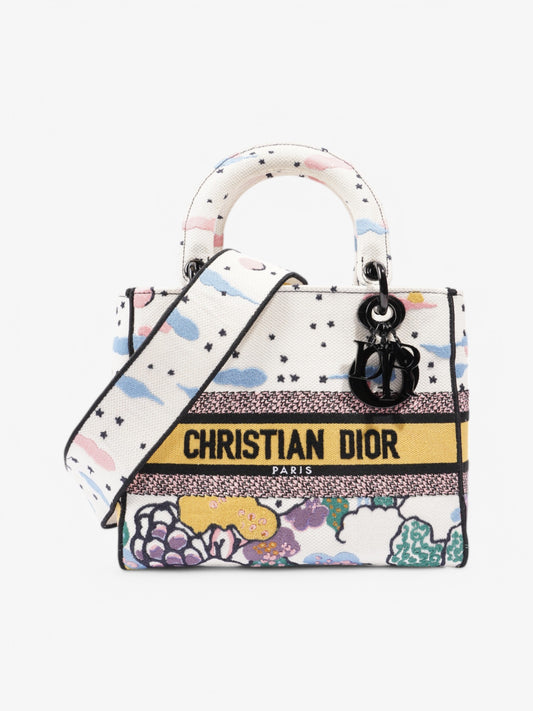 Christian Dior Lady Dior White / Multicolour Medium