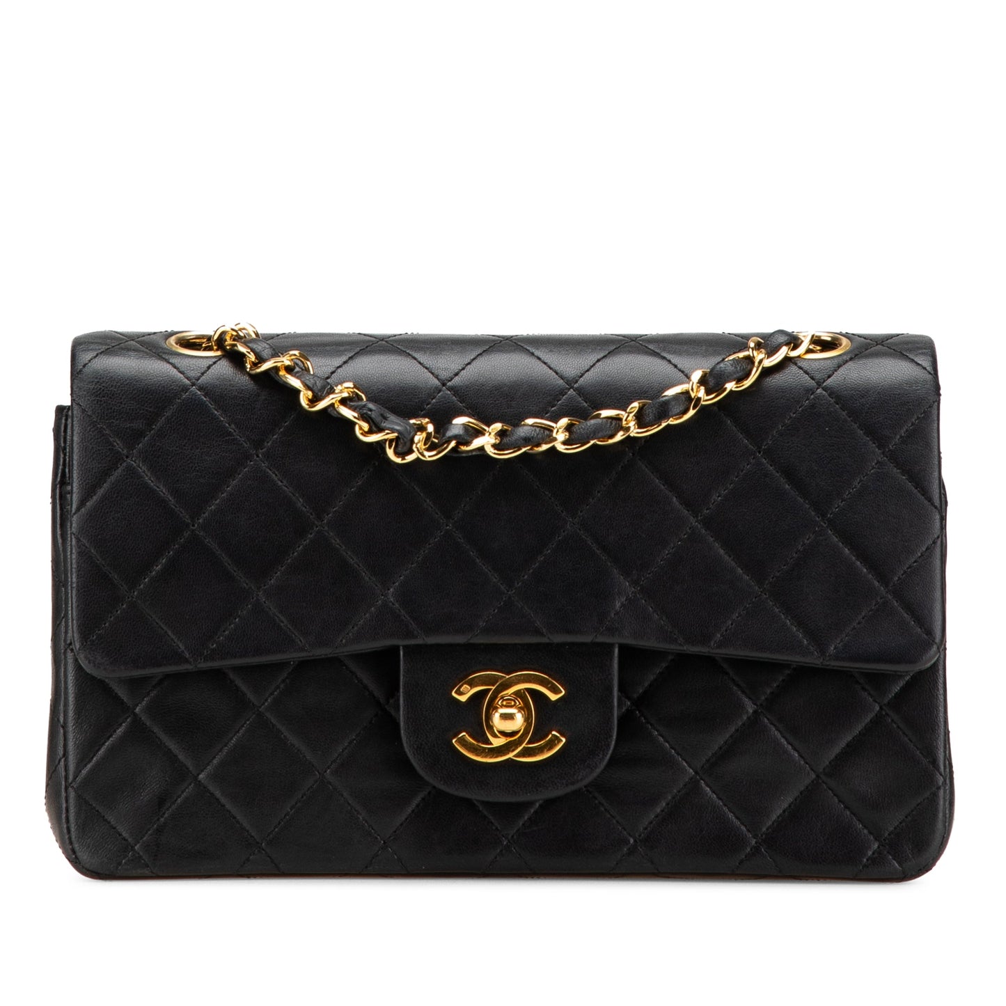 Chanel Small Classic Lambskin Double Flap Black