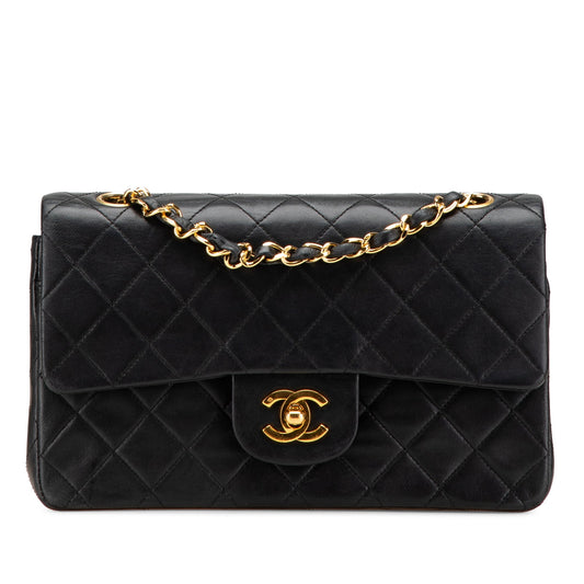 Chanel Small Classic Lambskin Double Flap Black
