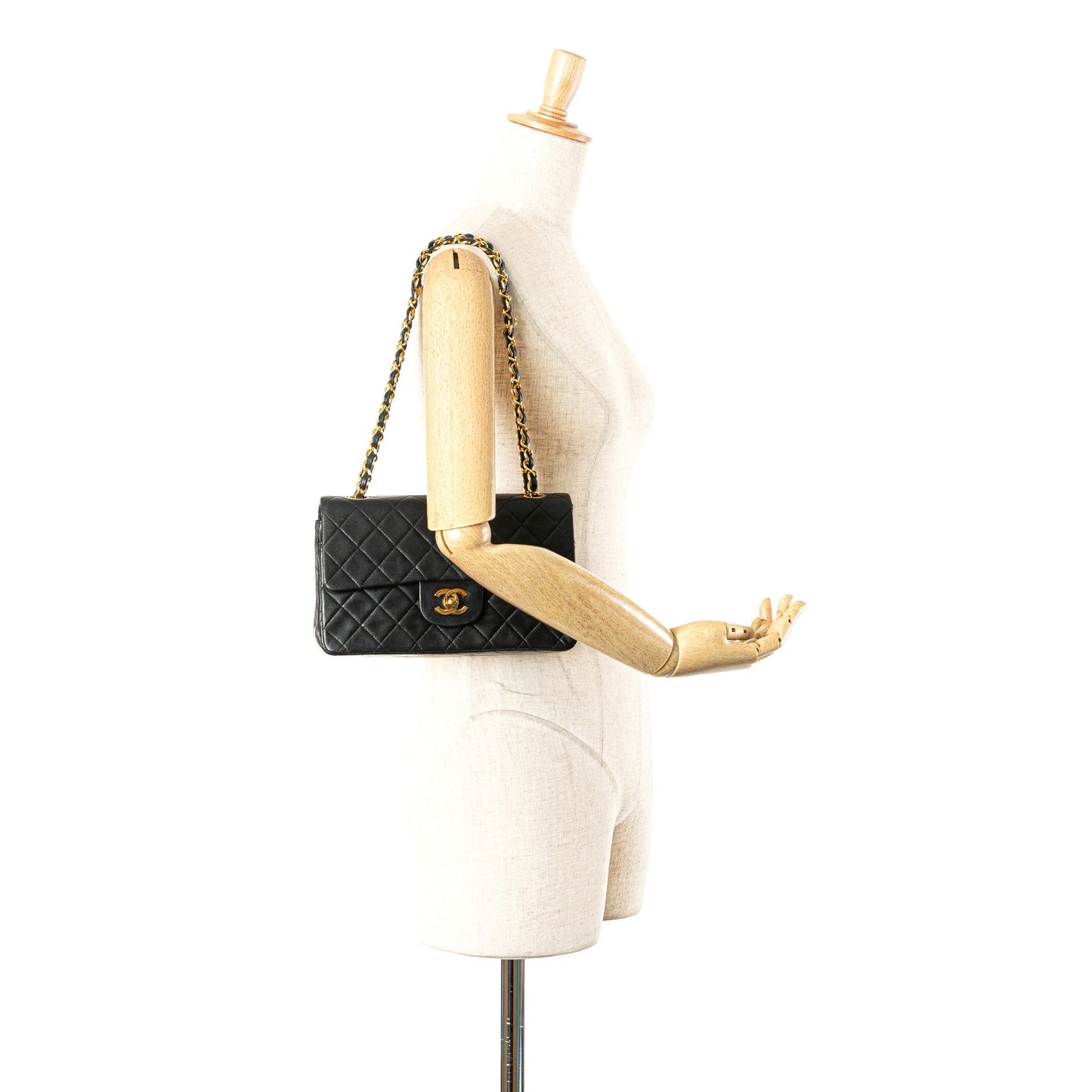 Chanel Small Classic Lambskin Double Flap Black