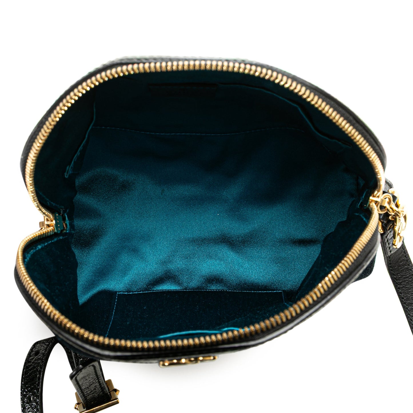 Gucci Small Ophidia Suede Dome Crossbody Blue