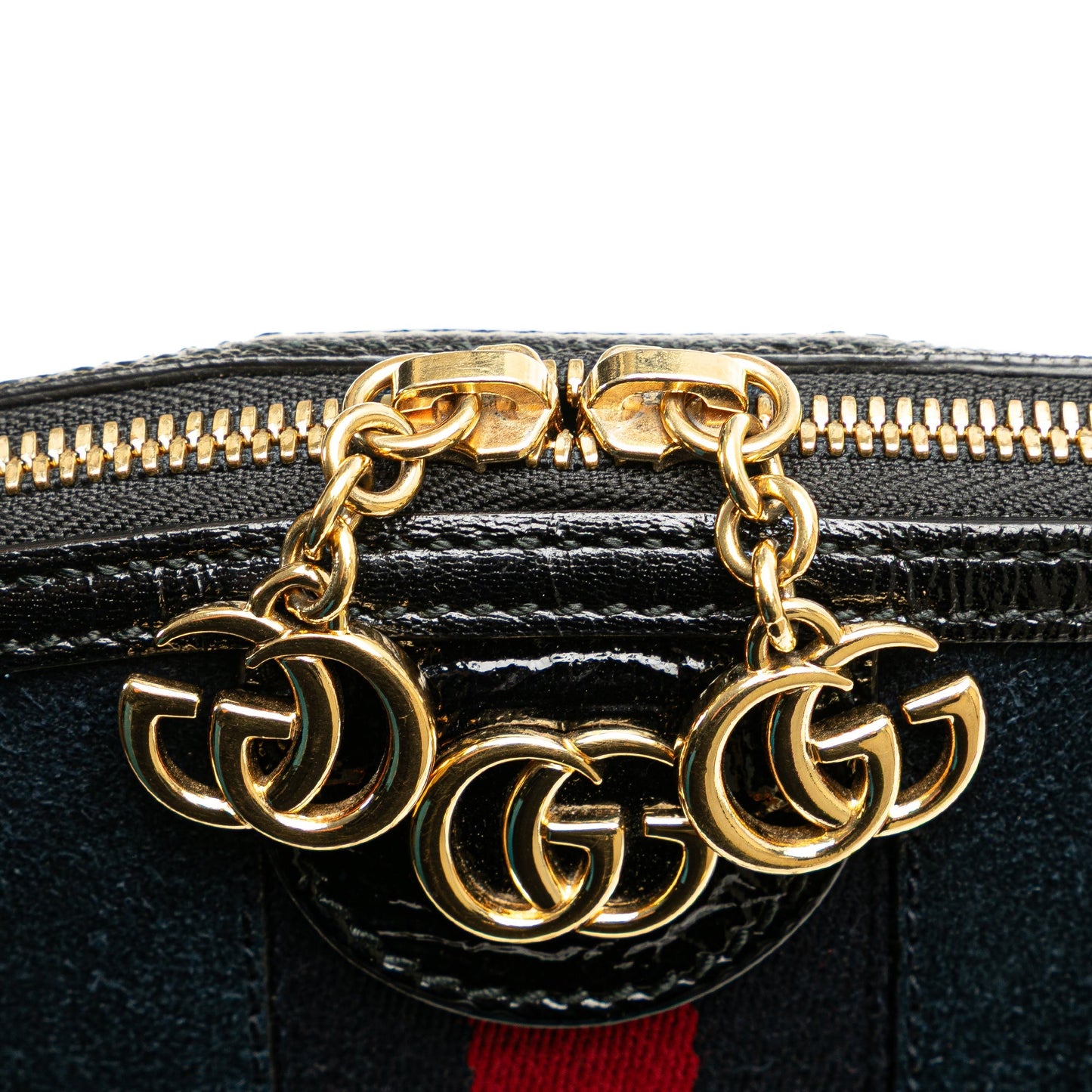 Gucci Small Ophidia Suede Dome Crossbody Blue