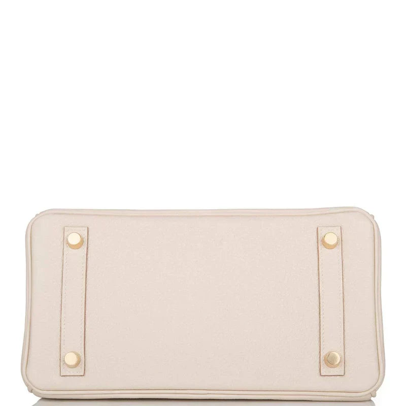 Hermes Birkin 25 Craie Togo Gold Hardware
