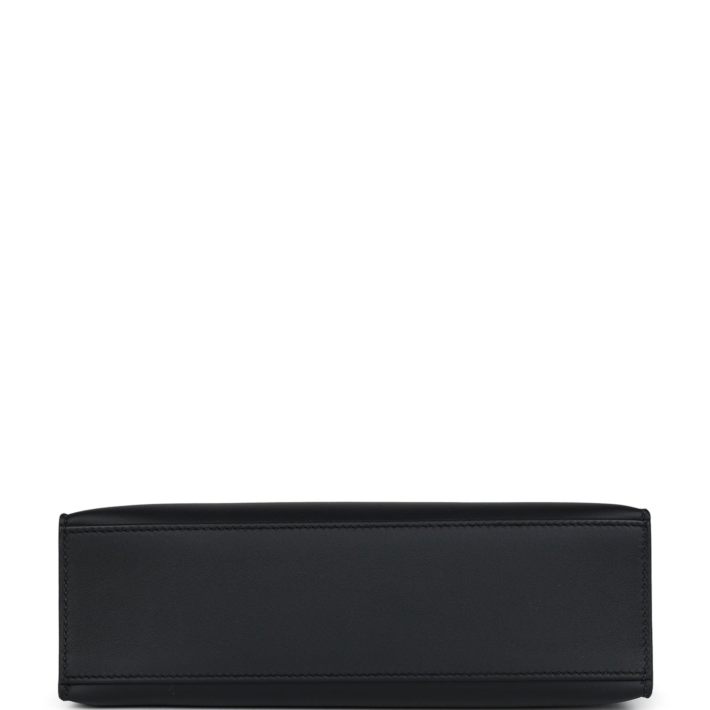 Hermes Kelly Pochette Black Swift Palladium Hardware