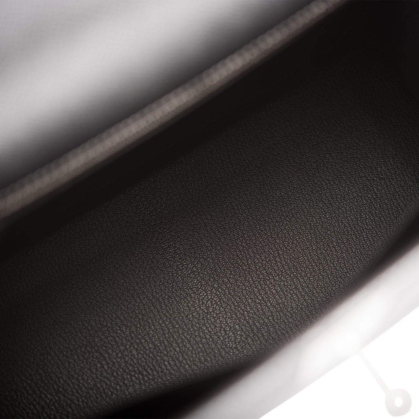Hermes Kelly 28cm Bi-Color Black and Craie Epsom Sellier Brushed Palladium Hardware