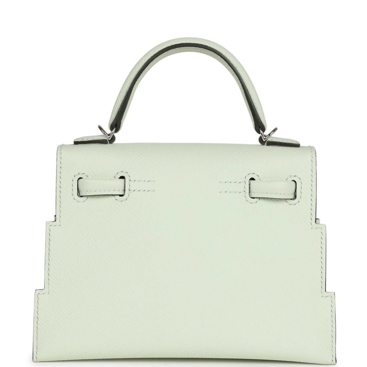 Hermes 'Quelle Idolle' Picto Kelly Doll Vert Fizz Epsom Palladium Hardware