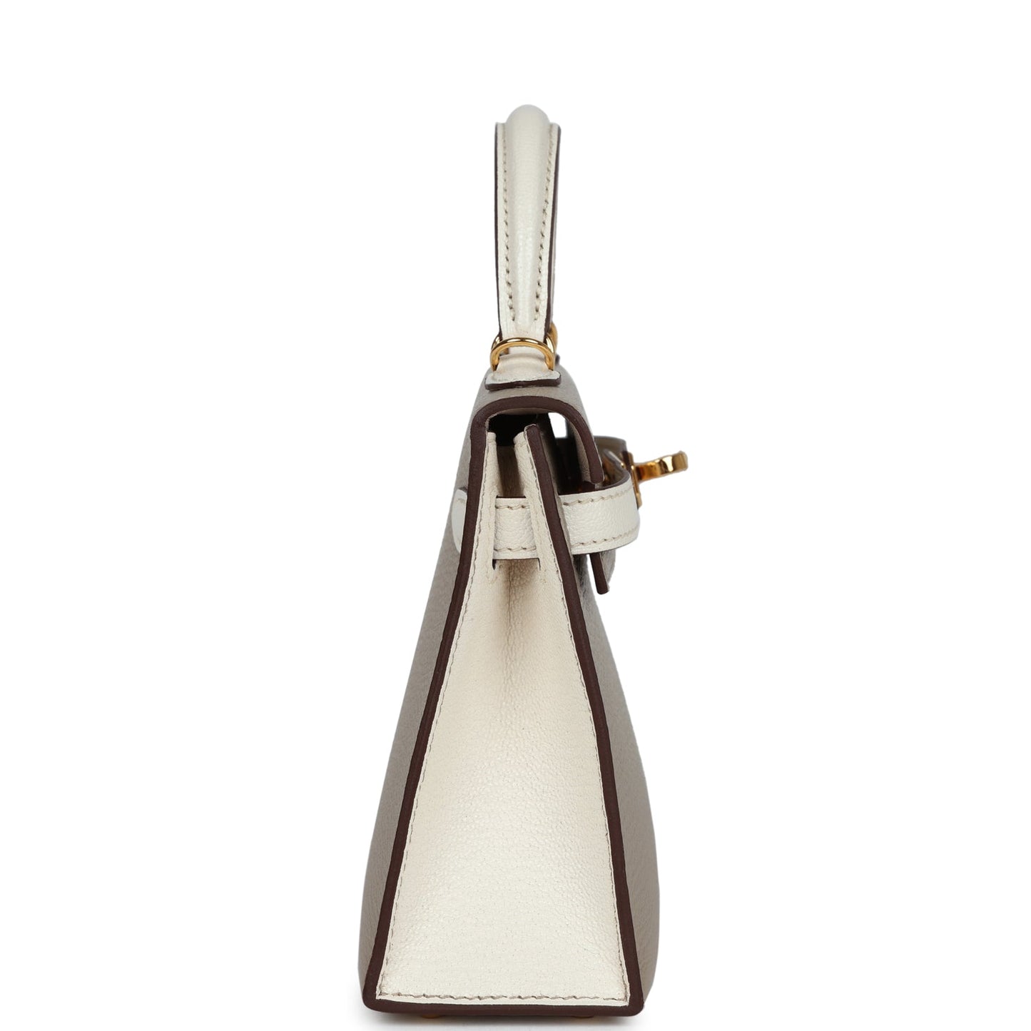 Hermes Special Order (HSS) Kelly Sellier 20 Gris Tourterelle and Nata Chevre Gold Hardware