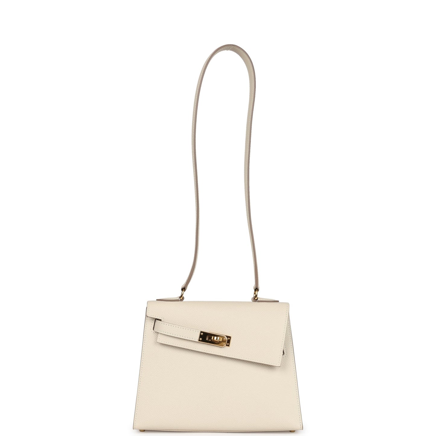 Hermes Kelly Sellier en Desordre 20 Craie Epsom Gold Hardware