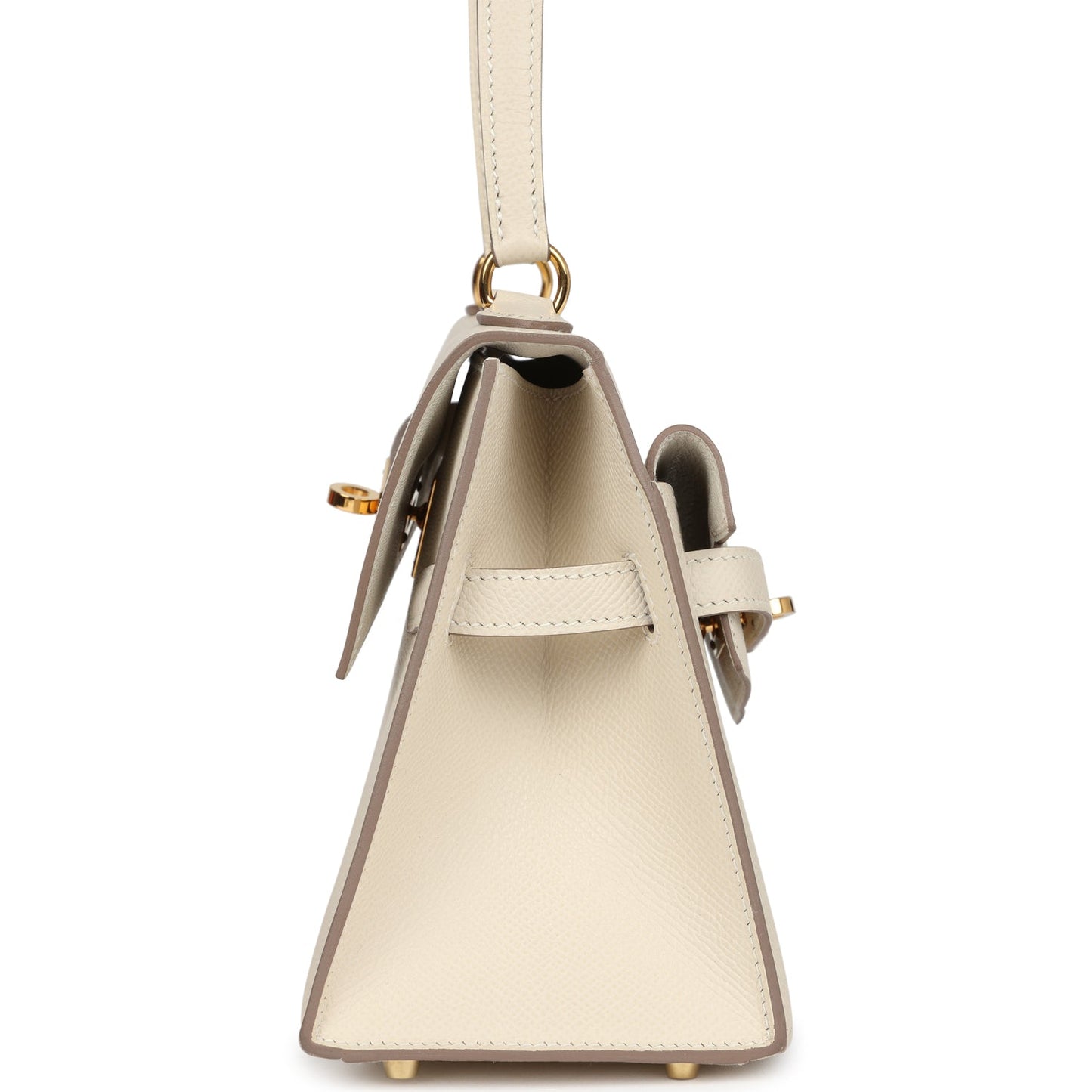 Hermes Kelly Sellier en Desordre 20 Craie Epsom Gold Hardware