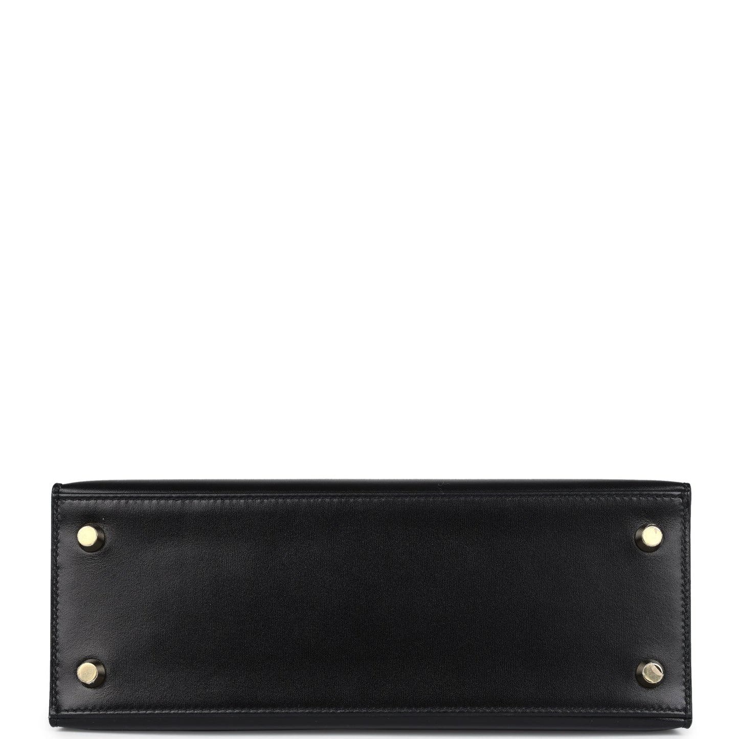 Hermes Kelly Sellier 25 Black Box Gold Hardware