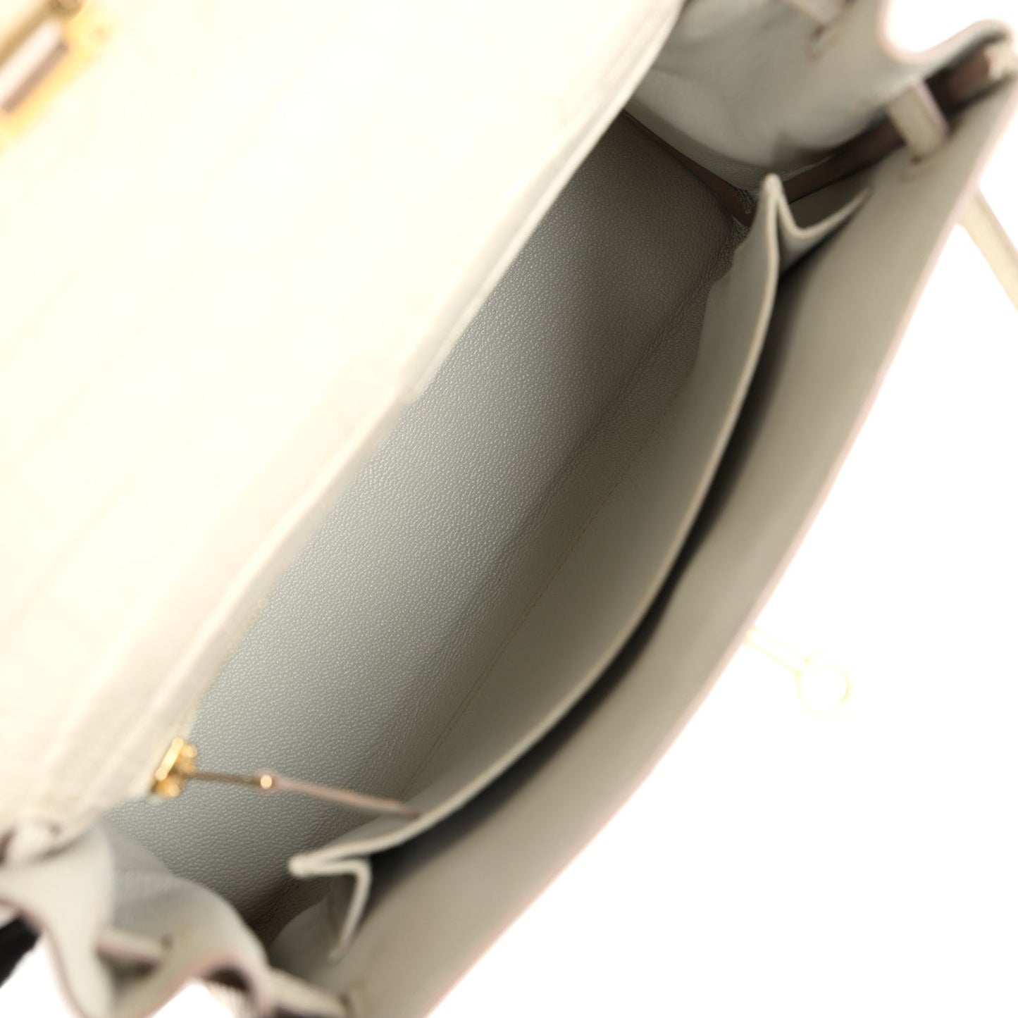 Hermes Kelly Retourne 25 Beton Matte Alligator Gold Hardware