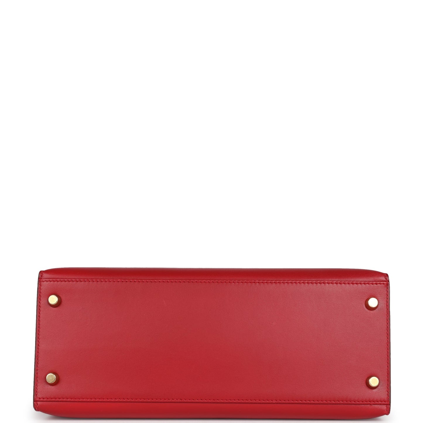 Hermes Kelly Sellier 28 Rouge Vif Box Gold Hardware