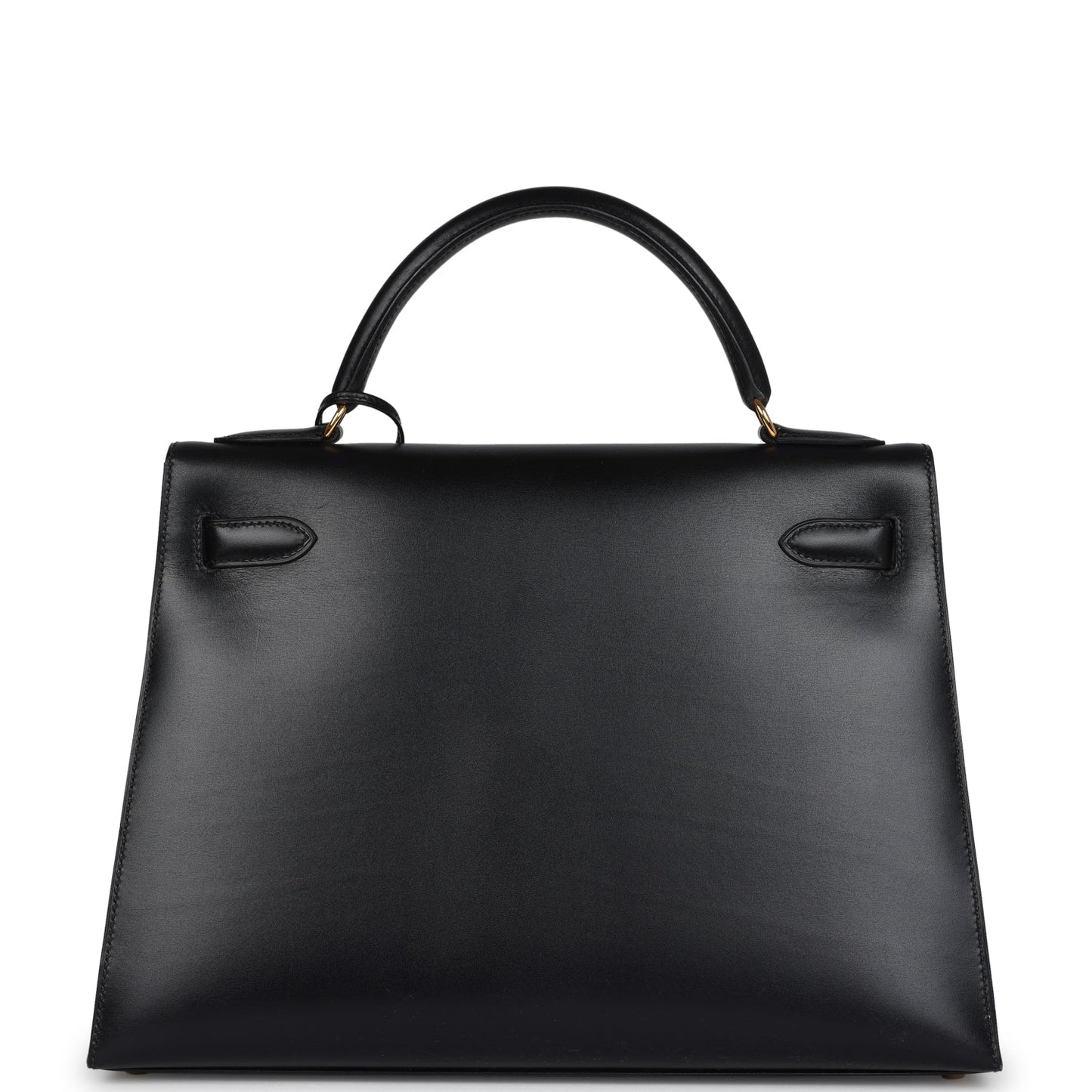 Hermes Kelly Sellier 32 Black Box Gold Hardware