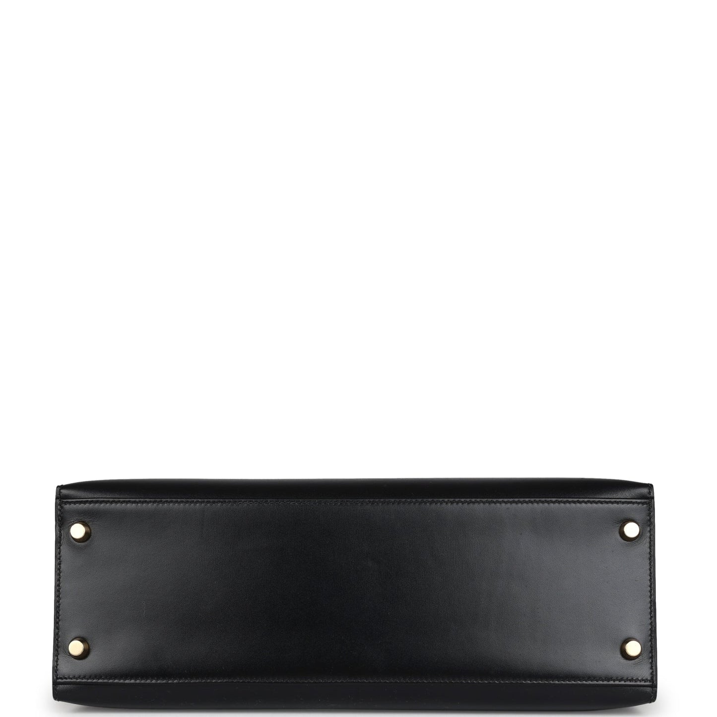 Hermes Kelly Sellier 32 Black Box Gold Hardware