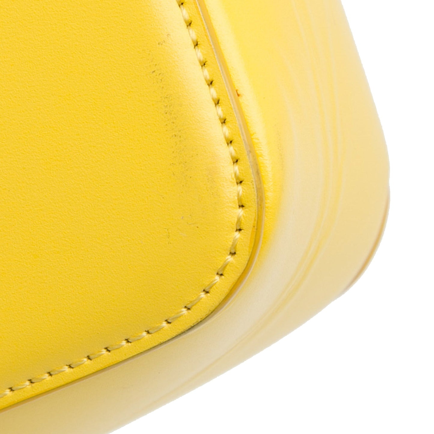 Celine Teen Shiny Calfskin Triomphe Crossbody Yellow