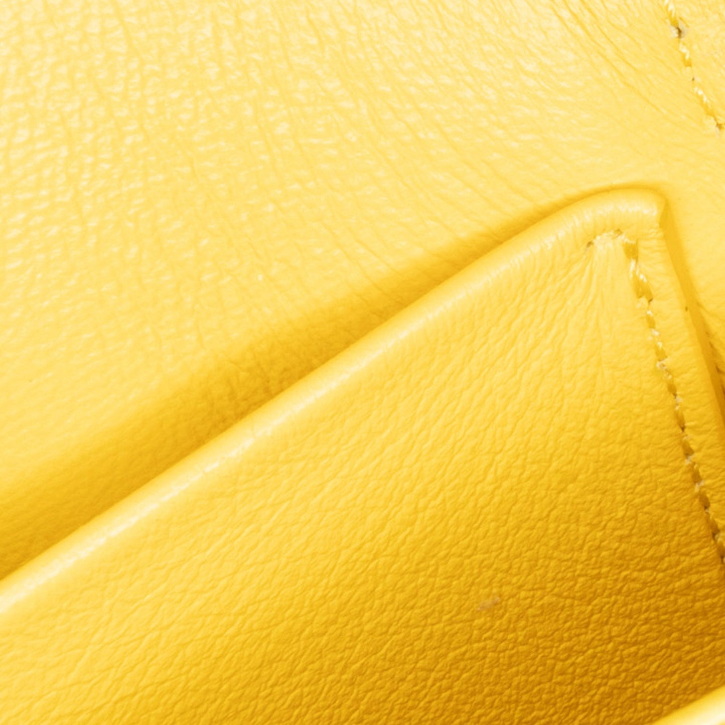 Celine Teen Shiny Calfskin Triomphe Crossbody Yellow
