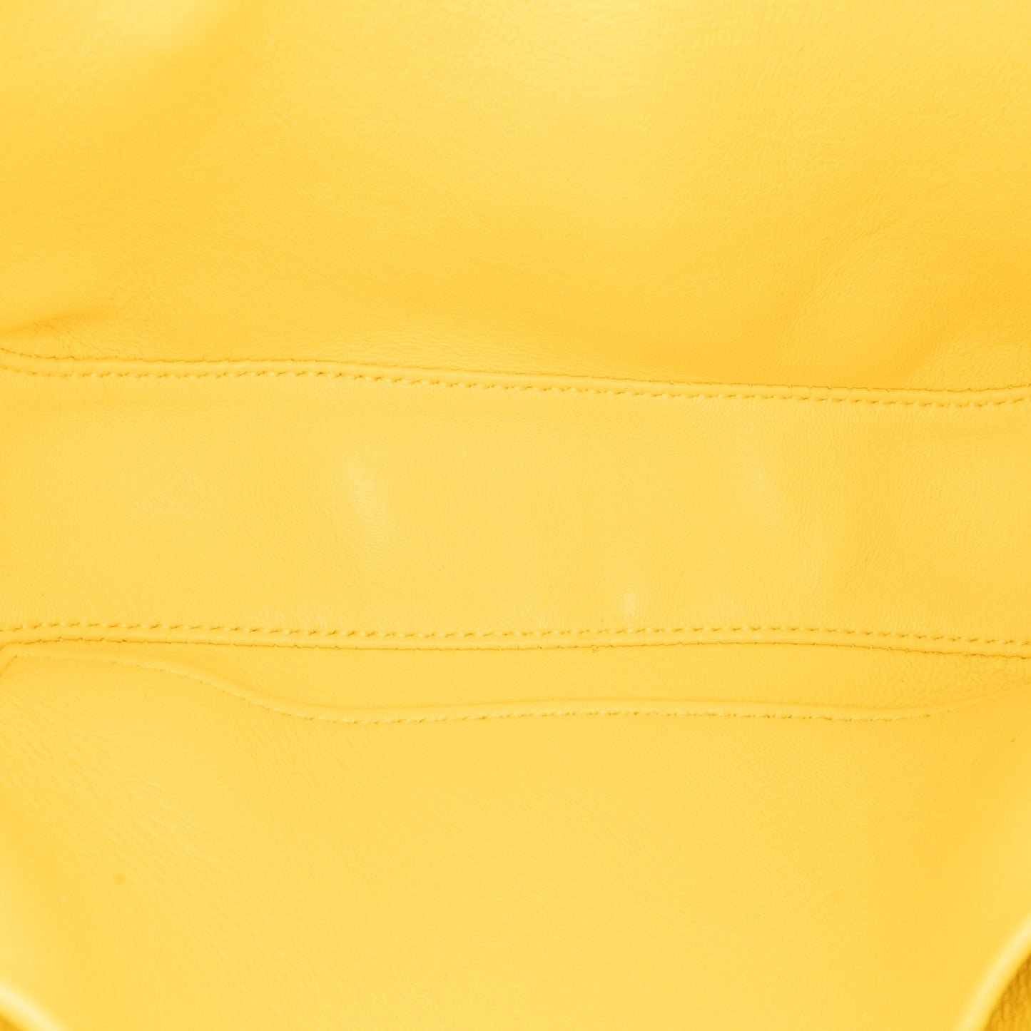 Celine Teen Shiny Calfskin Triomphe Crossbody Yellow