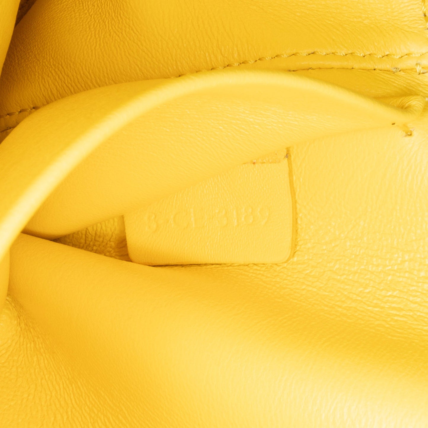 Celine Teen Shiny Calfskin Triomphe Crossbody Yellow