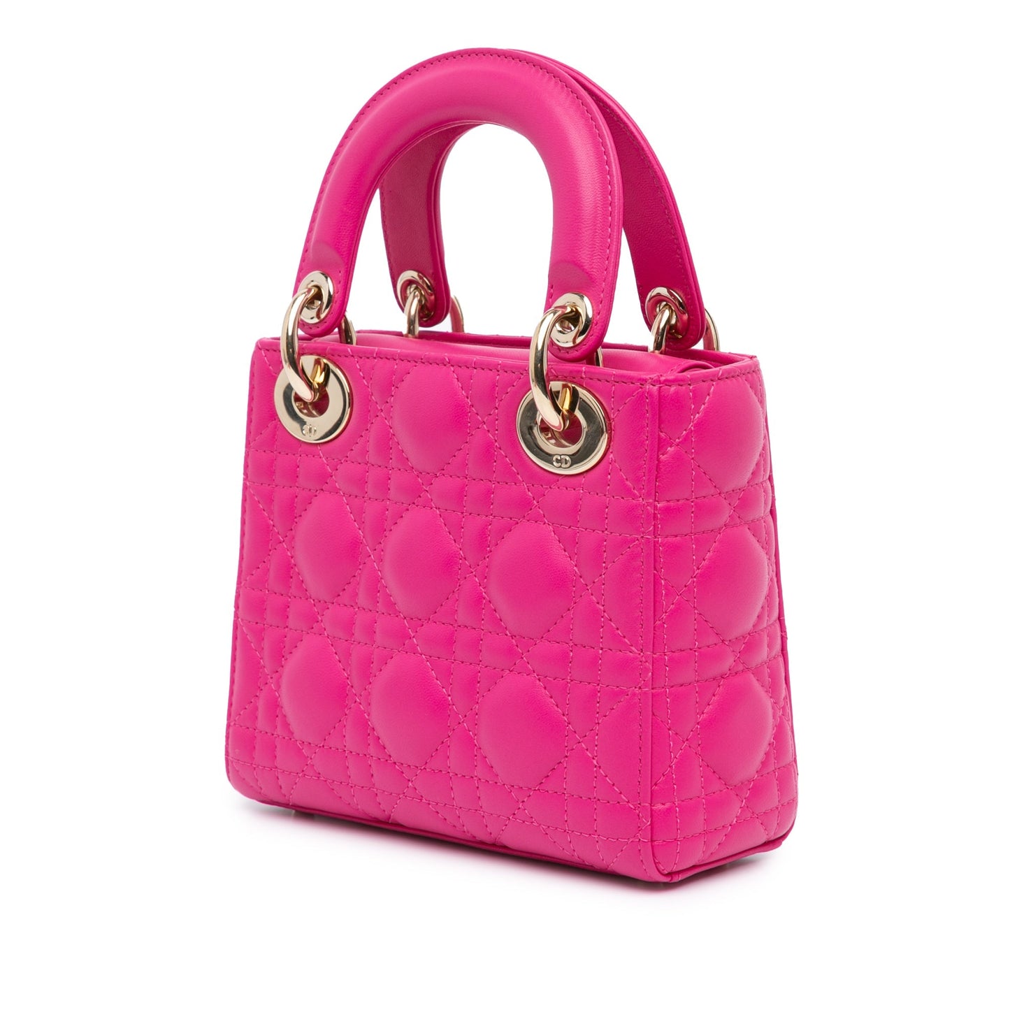 Dior Mini Lambskin Cannage Lady Dior Pink