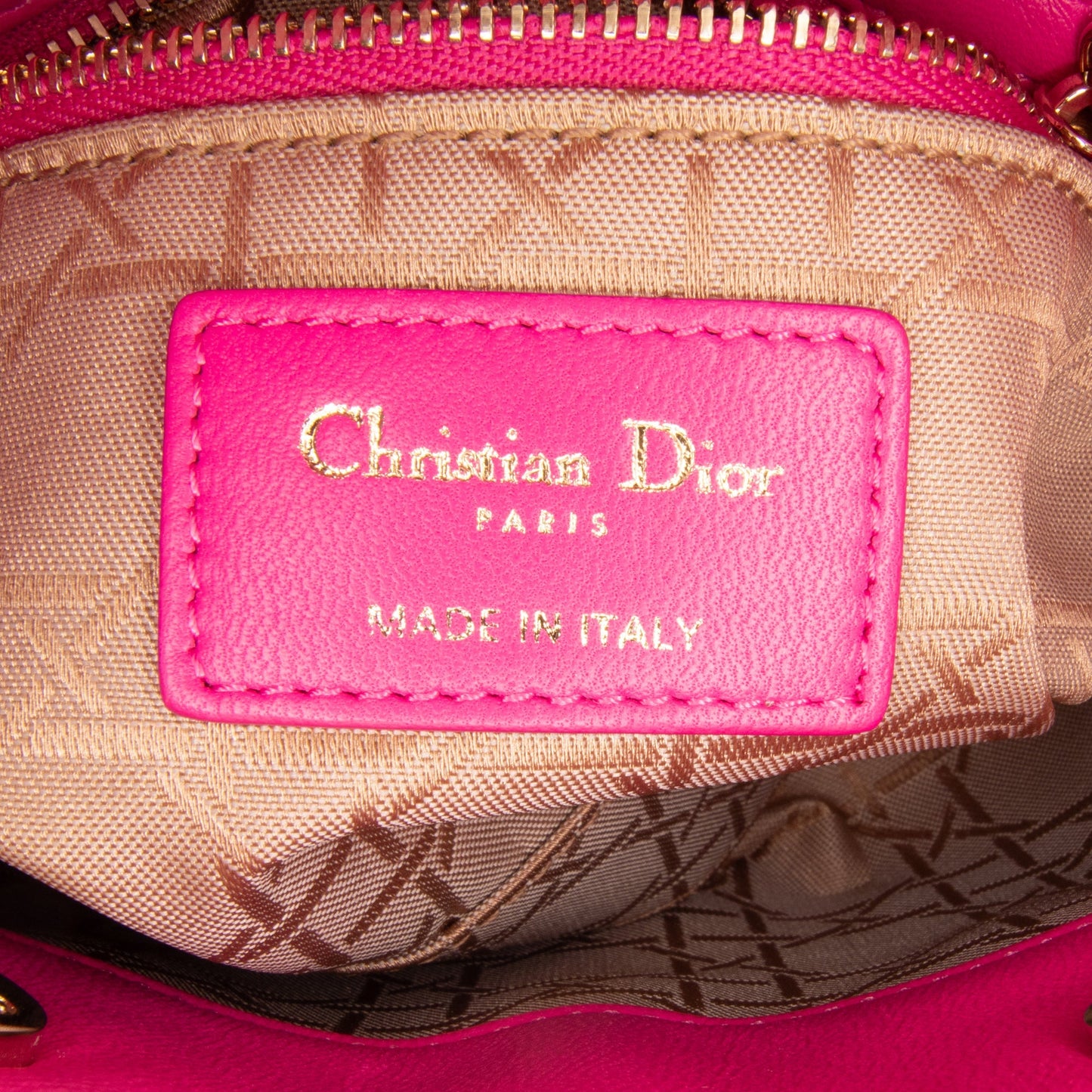 Dior Mini Lambskin Cannage Lady Dior Pink