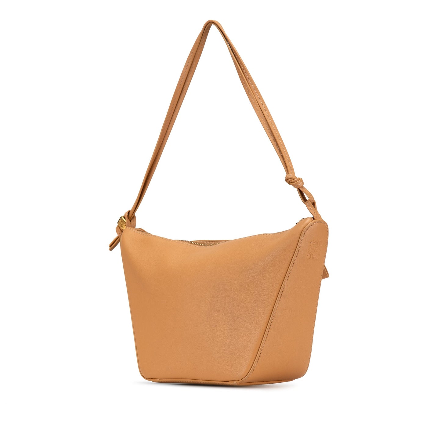LOEWE Mini Leather Hammock Hobo Brown