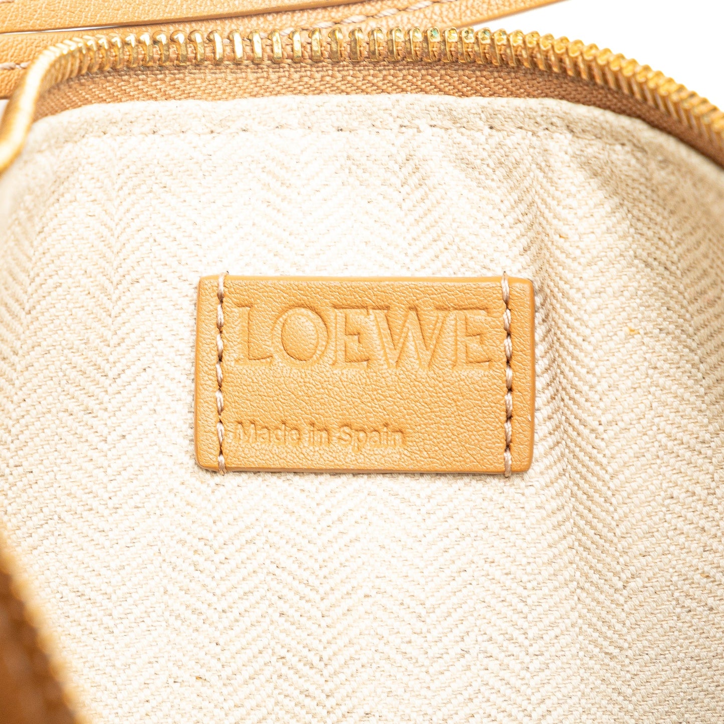 LOEWE Mini Leather Hammock Hobo Brown