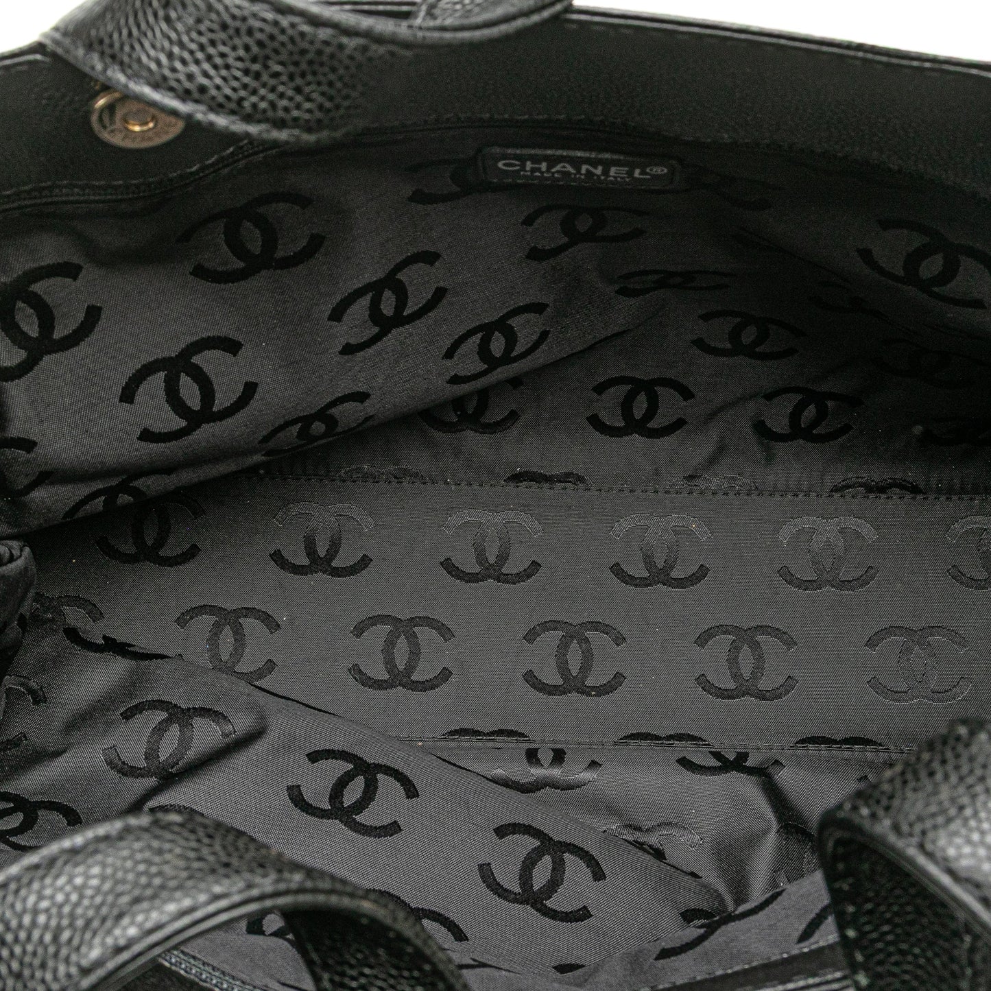 Chanel CC Caviar Tote Black