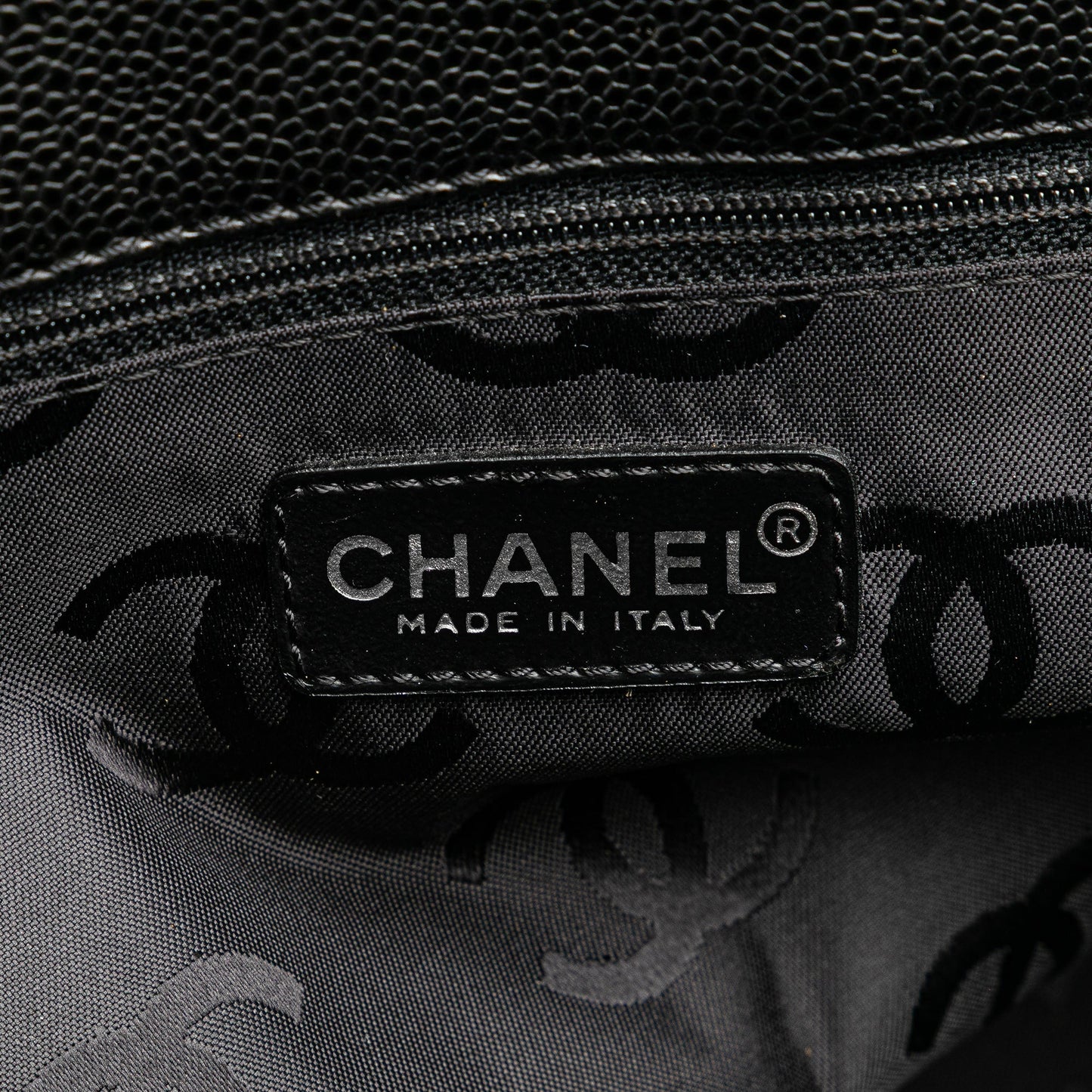 Chanel CC Caviar Tote Black
