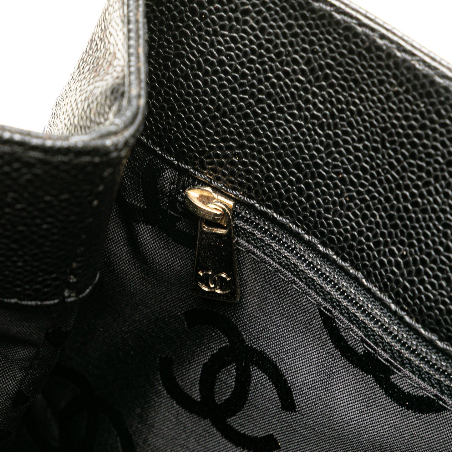 Chanel CC Caviar Tote Black