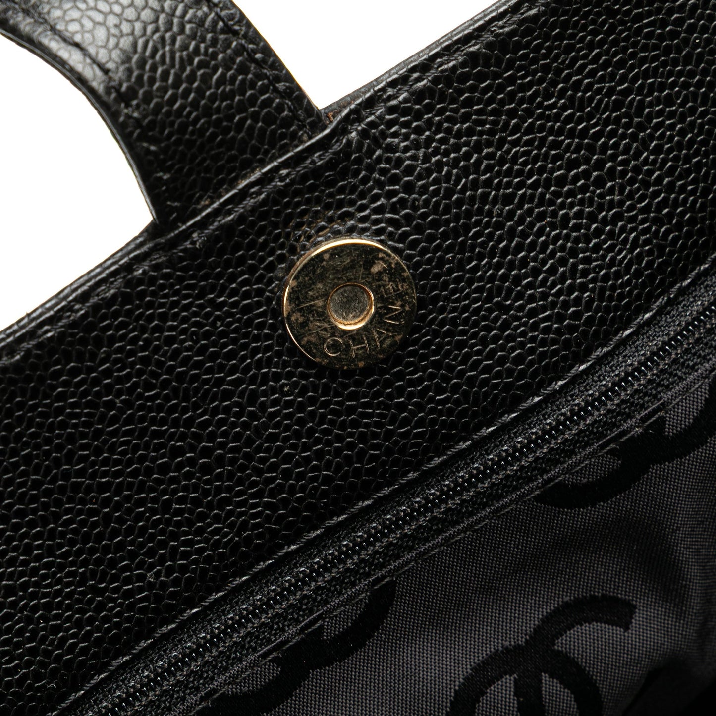 Chanel CC Caviar Tote Black