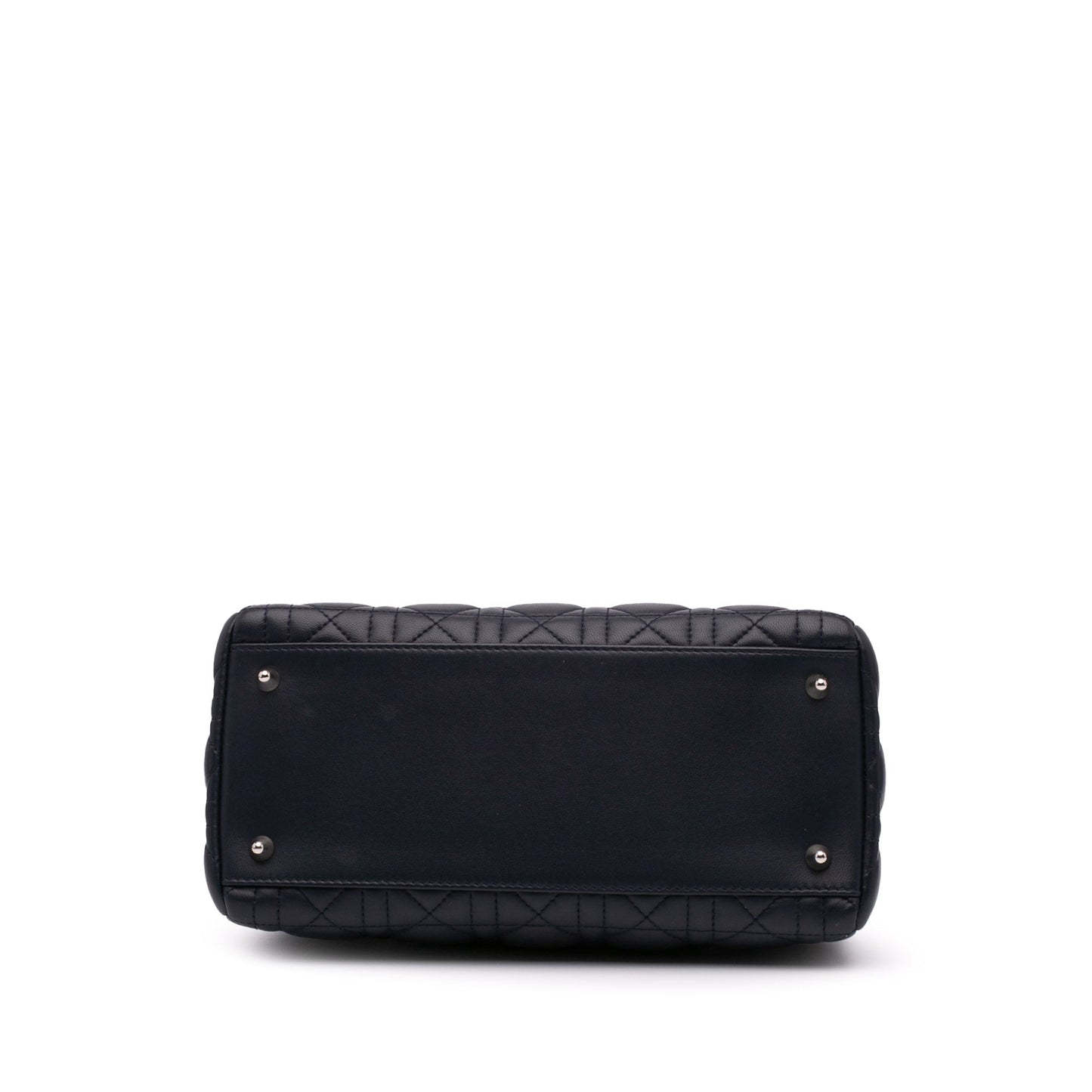 Dior Limited Edition Medium Lambskin Cannage Lady Dior Blue