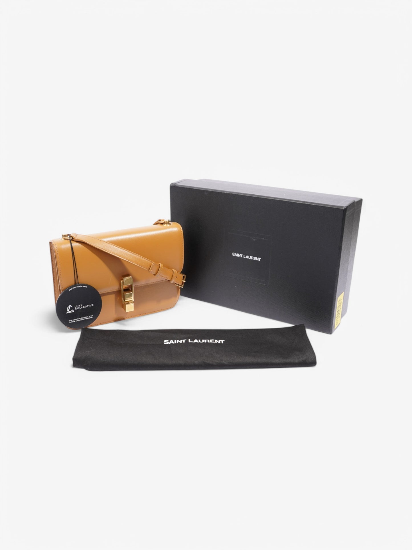 Saint Laurent Le CarrÃ© Caramel Leather Medium