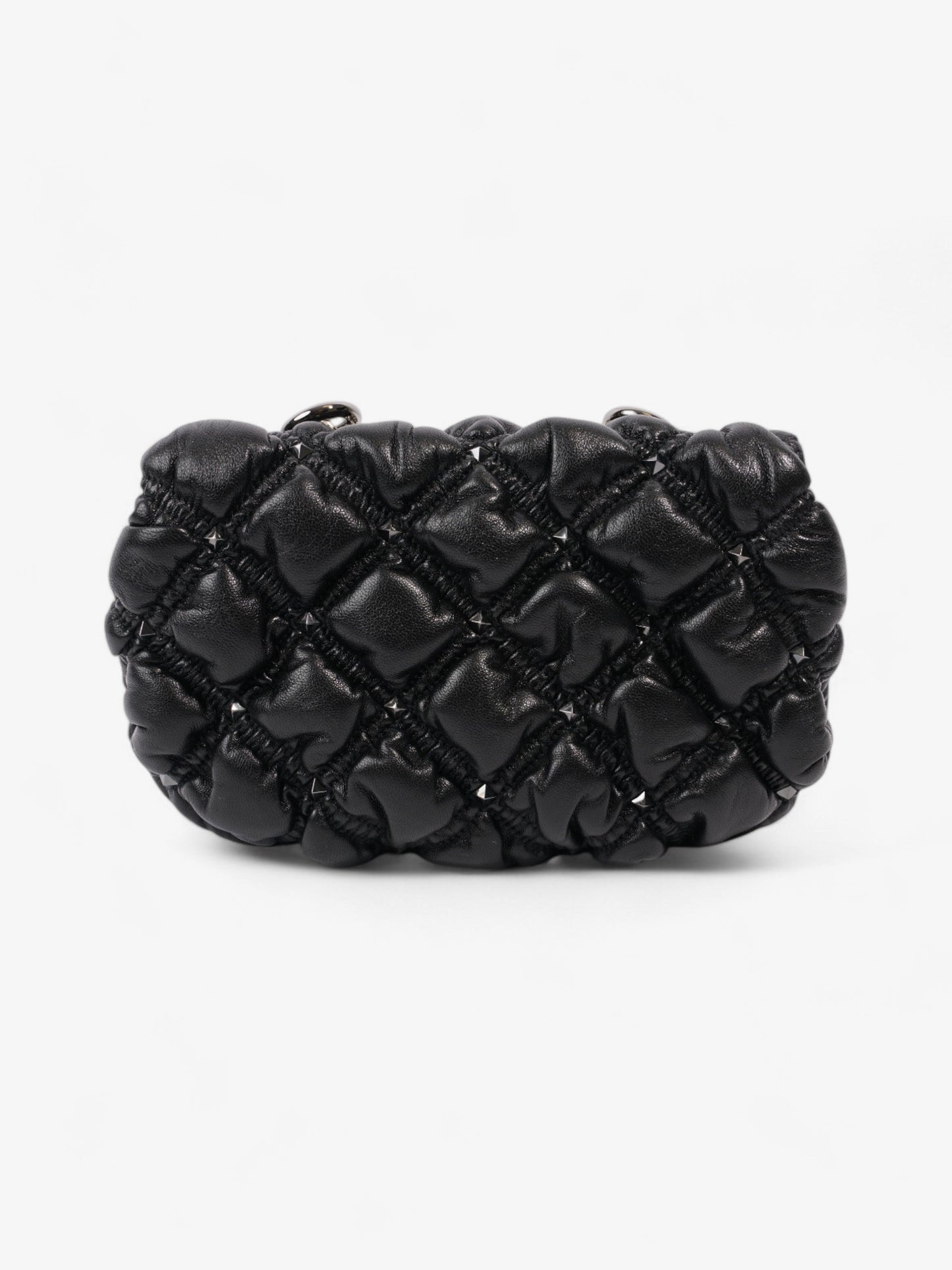 Valentino SpikeMe Black Nappa Leather Small