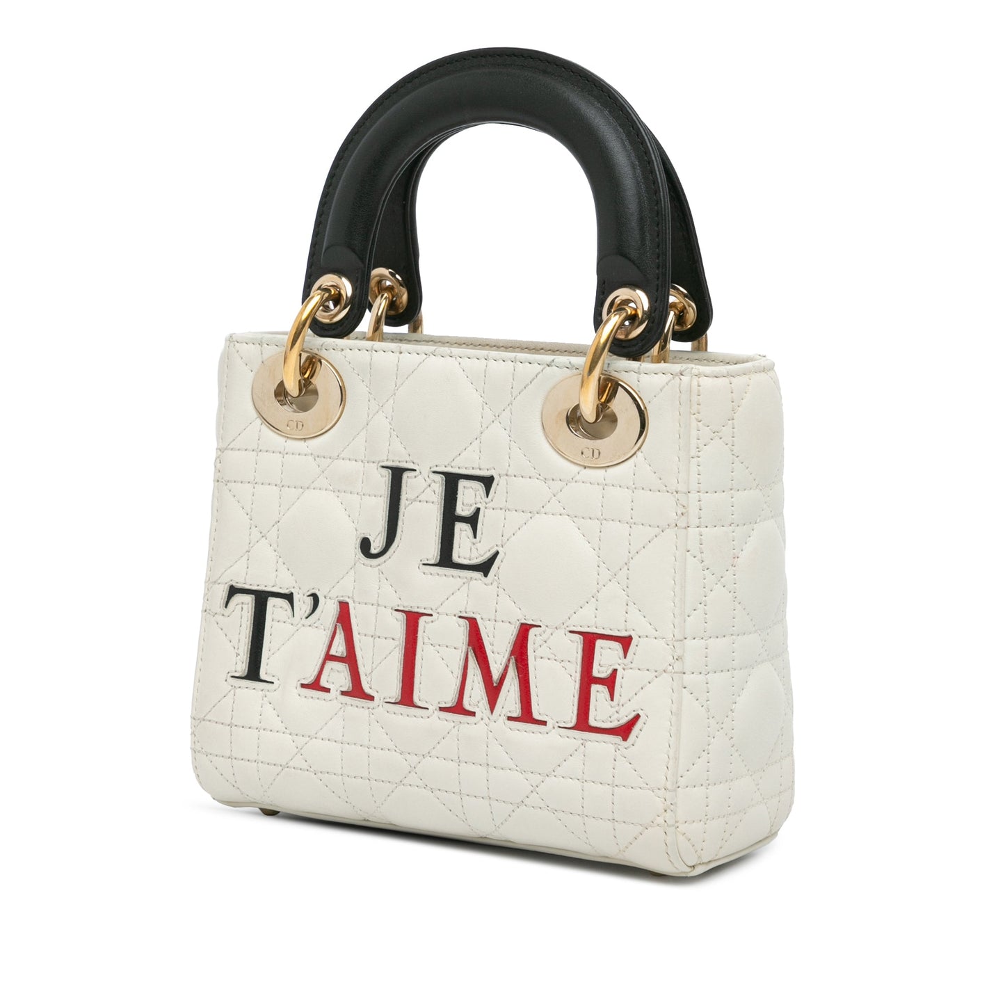 Dior Mini Lambskin Cannage DiorAmour Chinese Valentines Lady Dior White