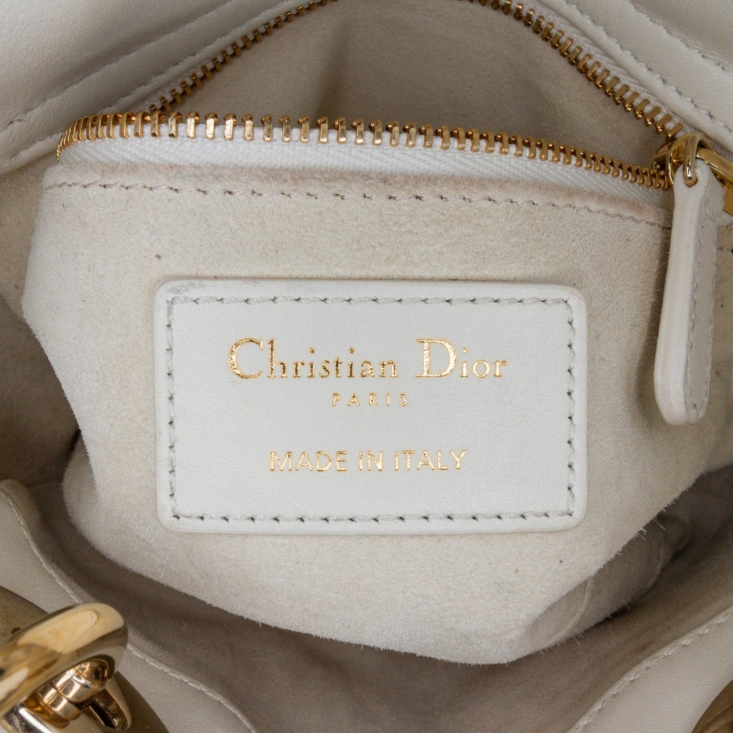 Dior Mini Lambskin Cannage DiorAmour Chinese Valentines Lady Dior White