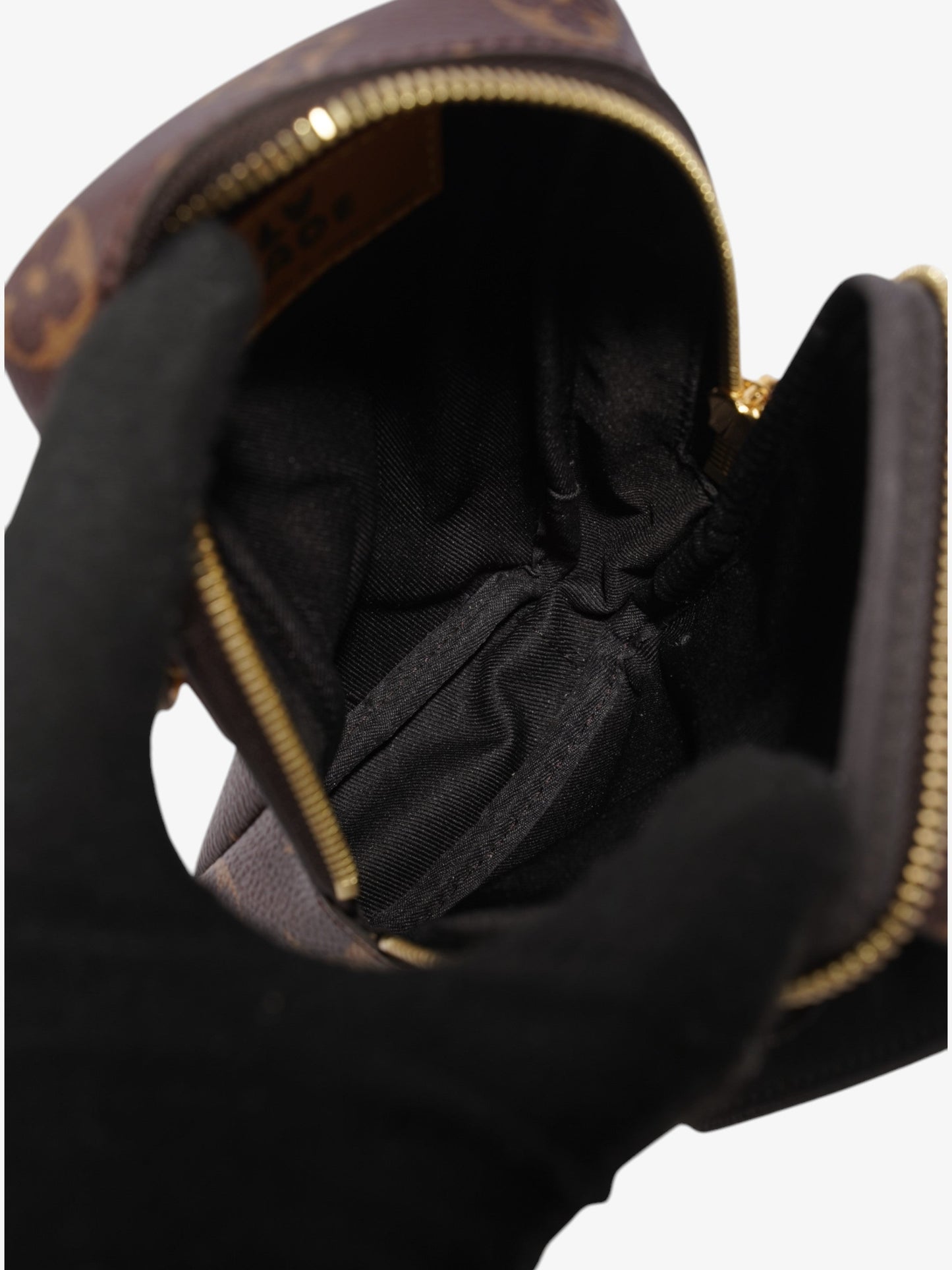 Louis Vuitton Double Phone Pouch Shoulder Bag Monogram / Monogram Reverse / Yellow Coated Canvas