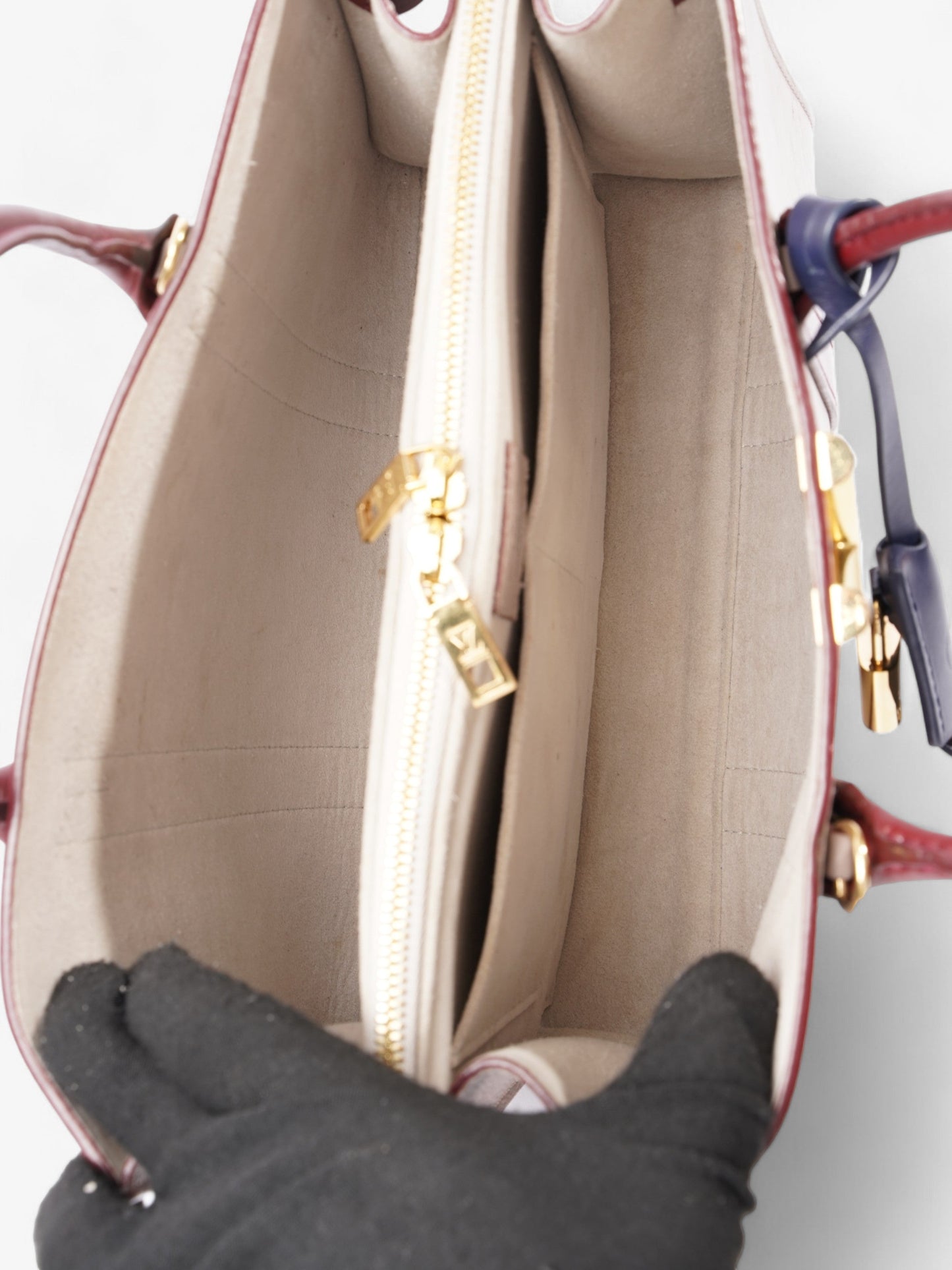 Louis Vuitton Very Tote Blush Pink / Red / Navy Calfskin Leather