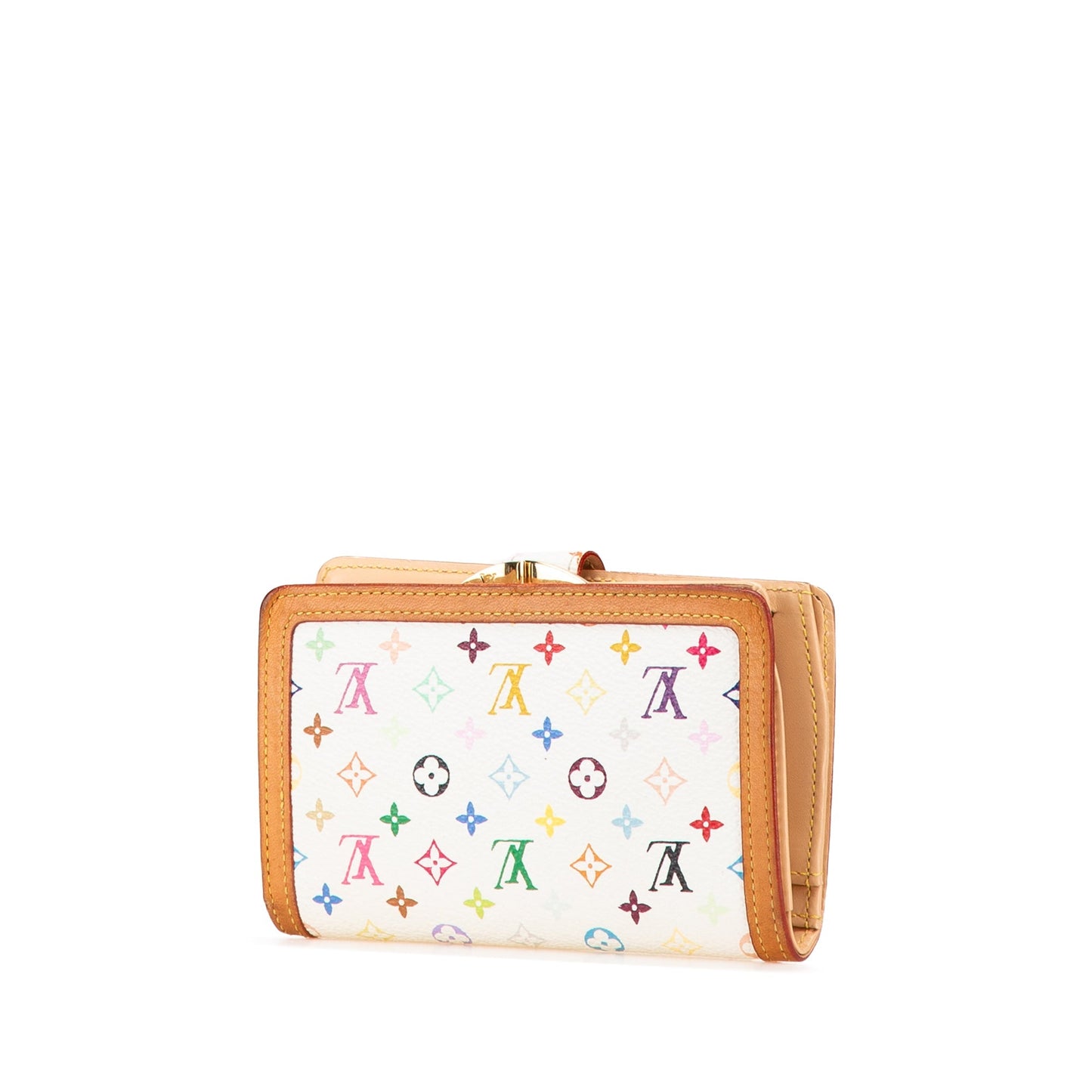 Louis Vuitton Monogram Multicolore Viennois Continental Wallet White