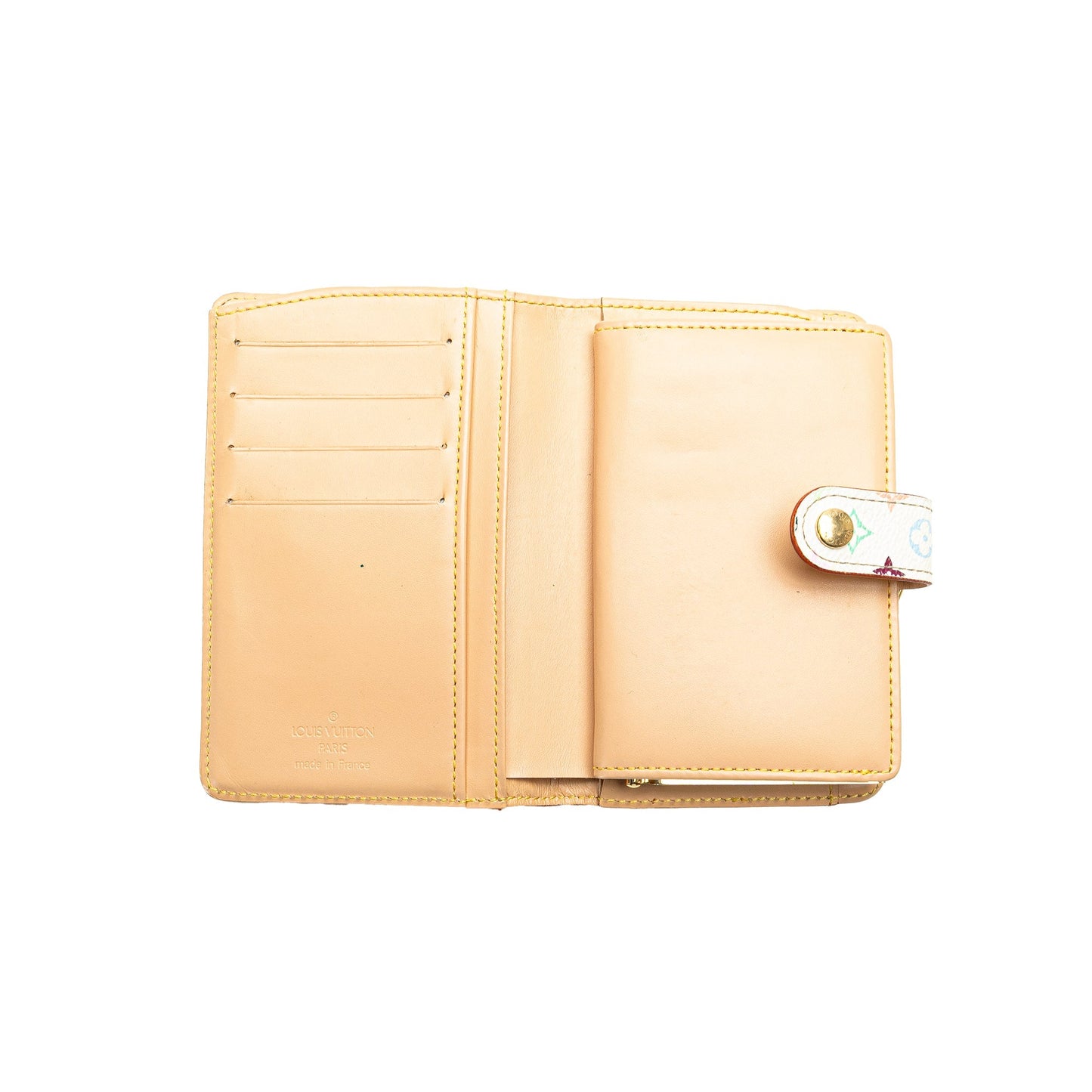 Louis Vuitton Monogram Multicolore Viennois Continental Wallet White