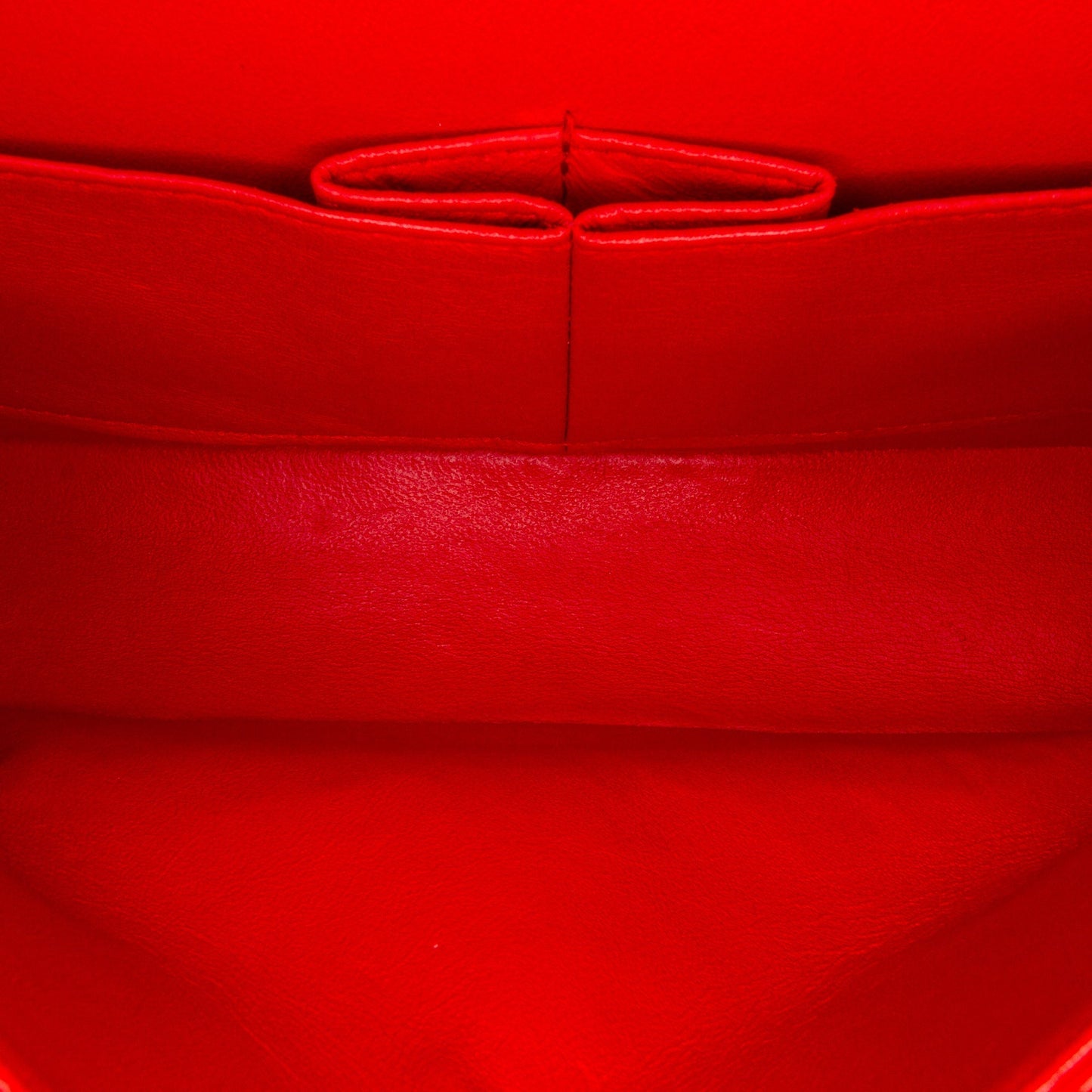 Chanel Medium Classic Perforated Lambskin Double Flap Red