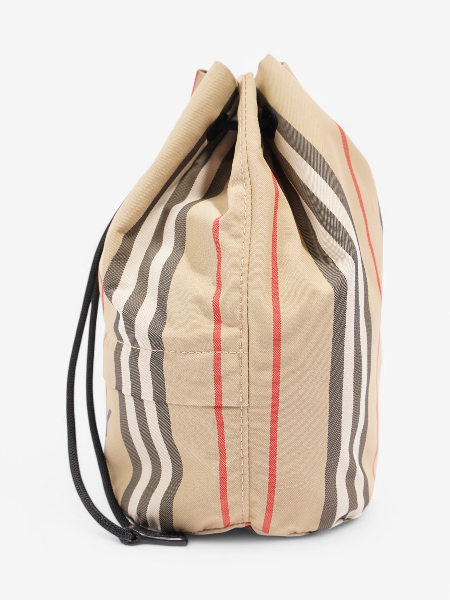 Burberry Icon stripe drawcord pouch Monogram Nylon 44105