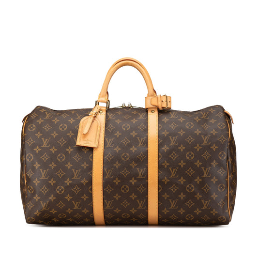 Louis Vuitton Monogram Keepall 50 Brown