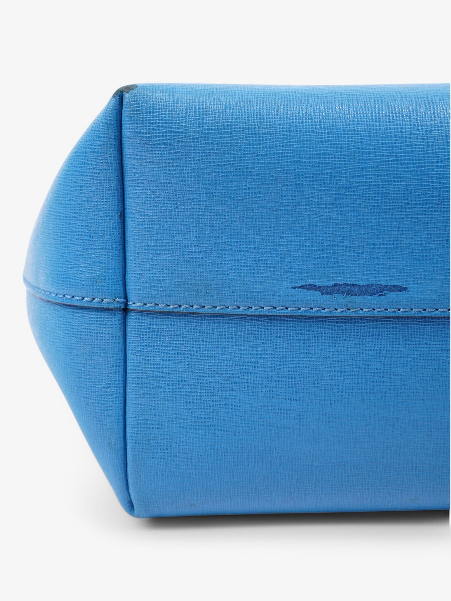 Fendi Monster Tote Blue Leather