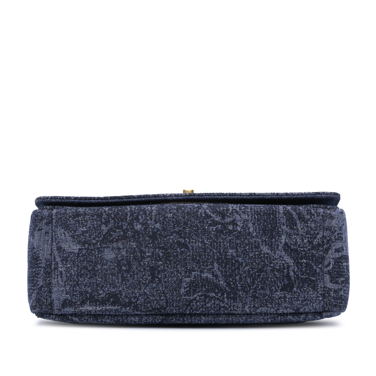 Dior Medium Denim Floral Caro Bag Blue