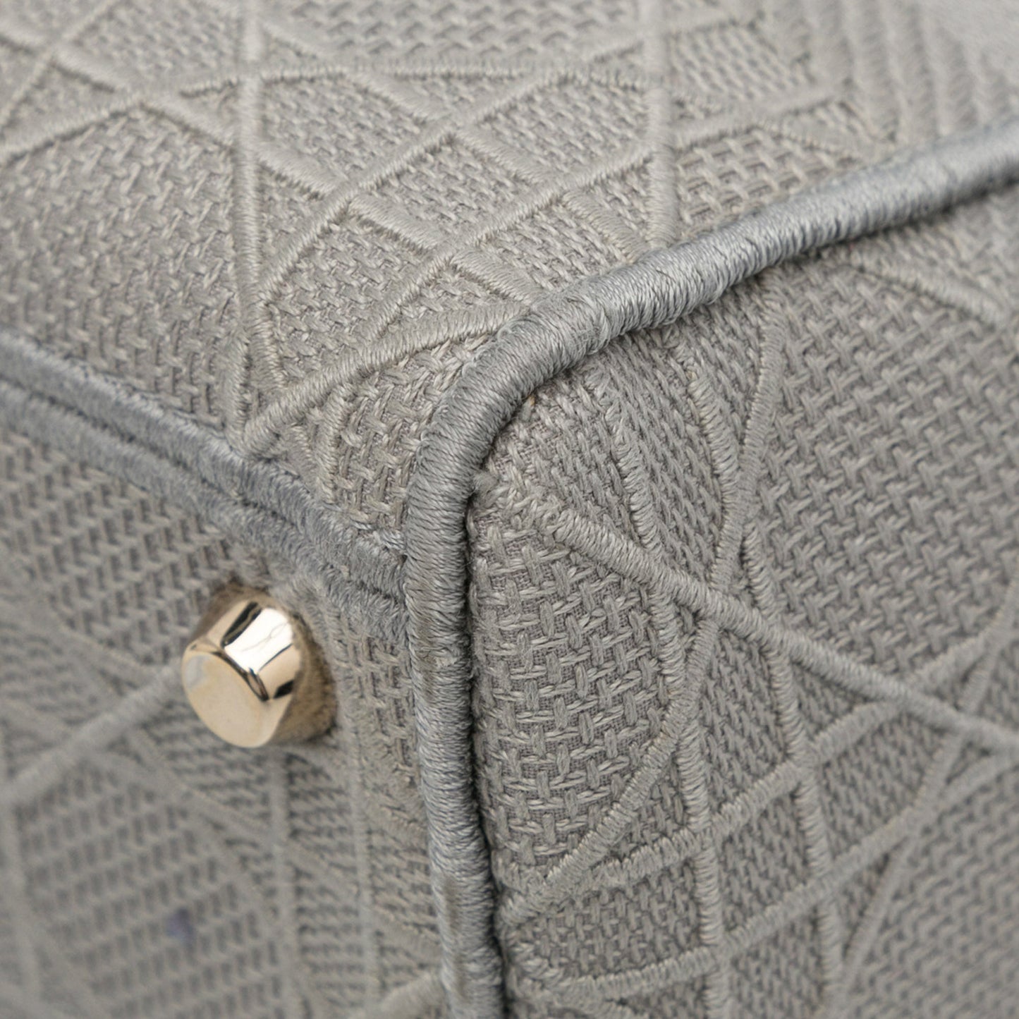 Dior Medium Canvas Cannage Lady D Lite Gray