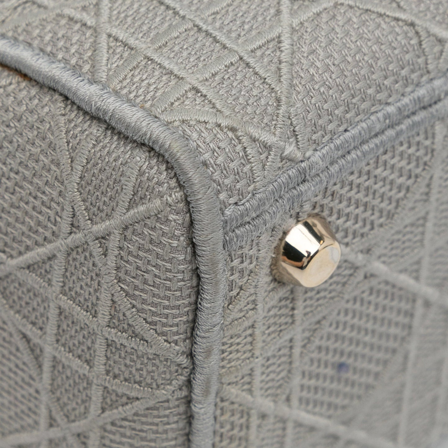 Dior Medium Canvas Cannage Lady D Lite Gray