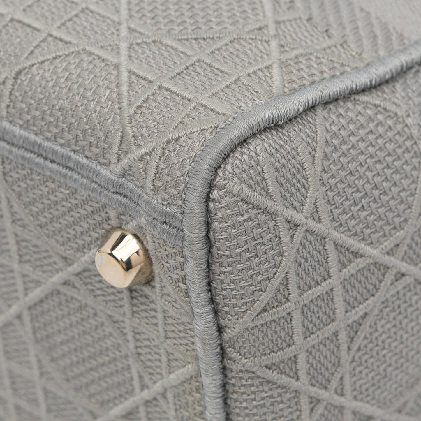 Dior Medium Canvas Cannage Lady D Lite Gray