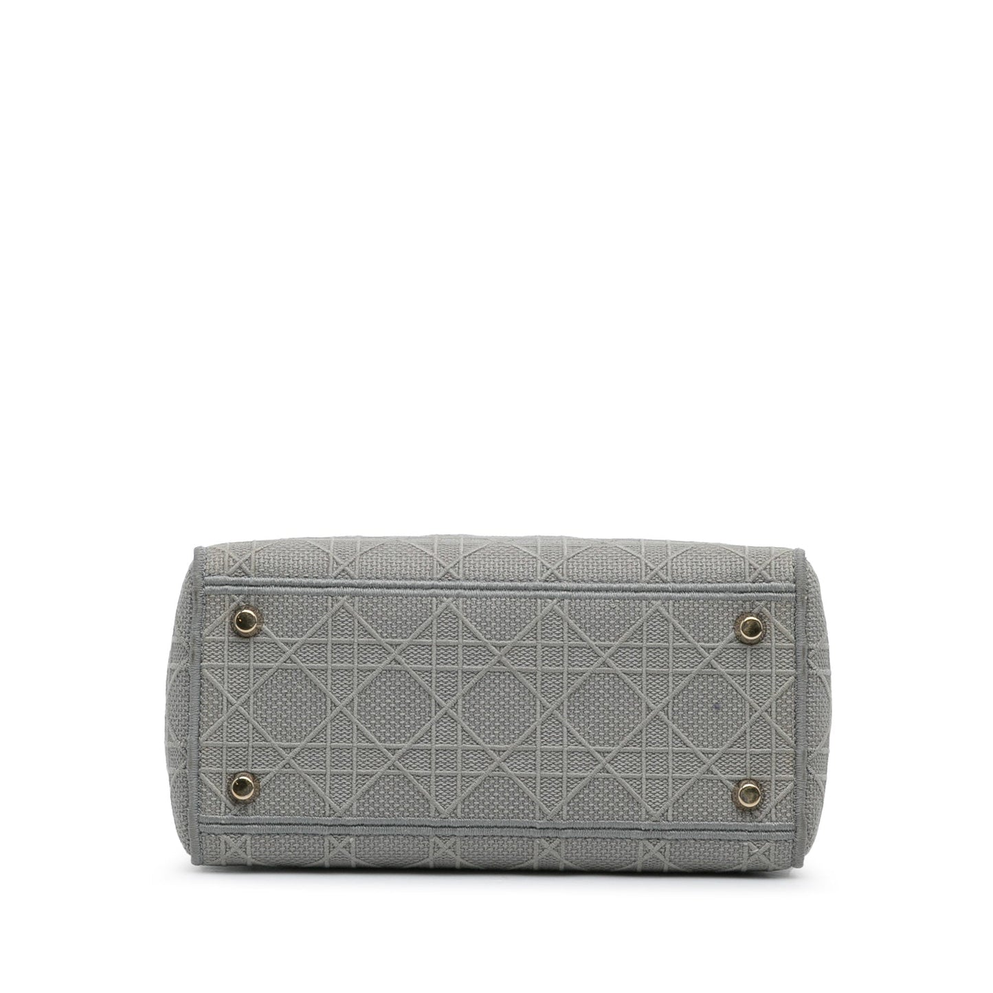Dior Medium Canvas Cannage Lady D Lite Gray