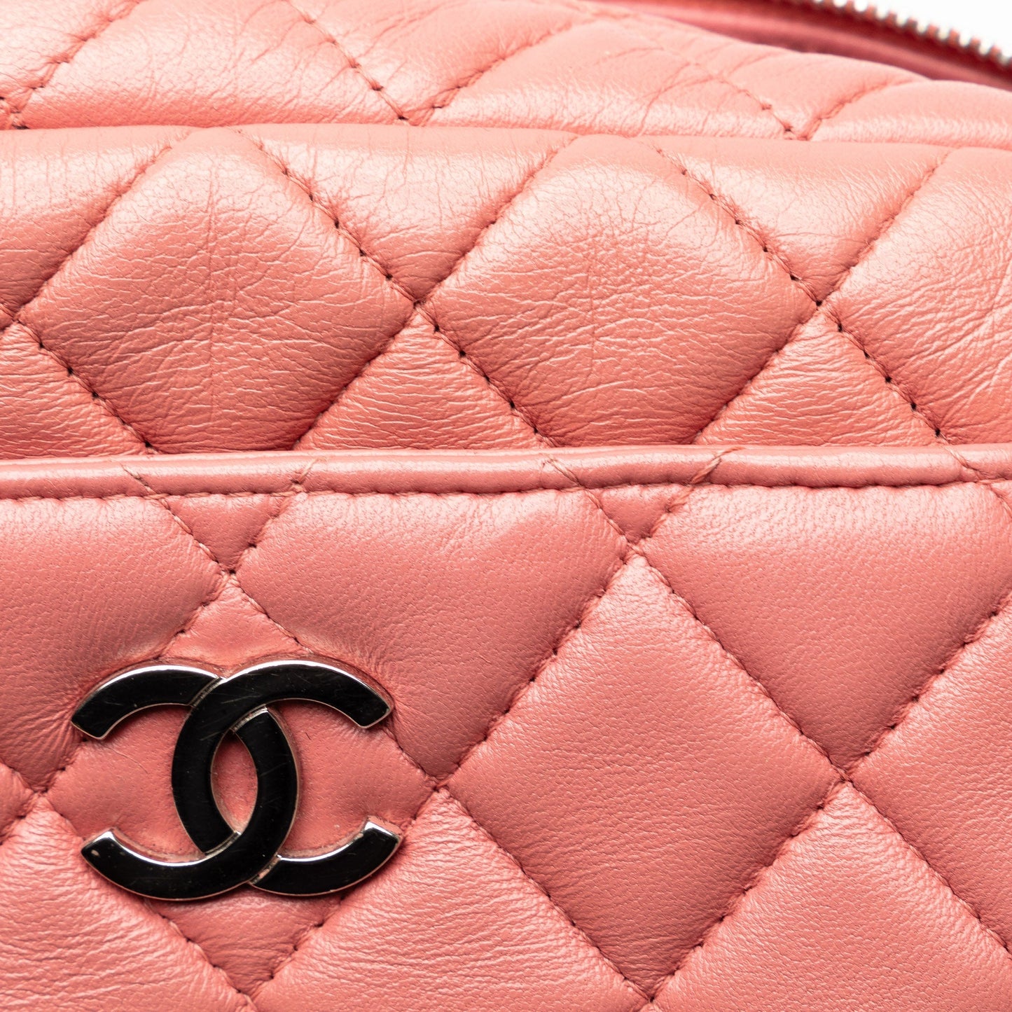 Chanel Mini Lambskin Camera Case Pink